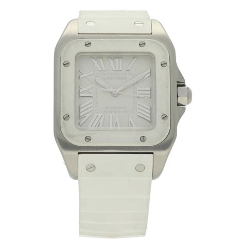 cartier rubber strap|cartier watch white rubber strap.